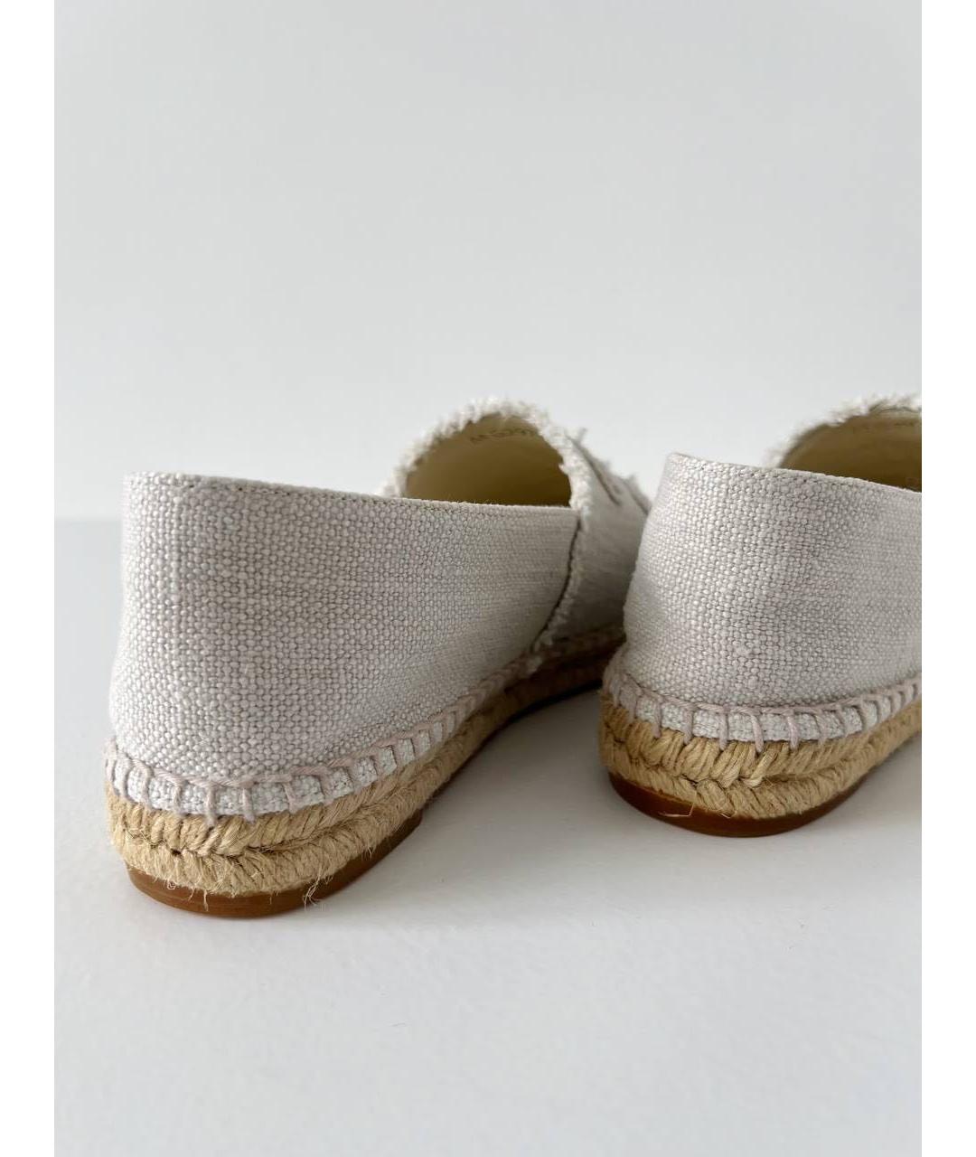 CHANEL Бежевые текстильные эспадрильи, фото 5