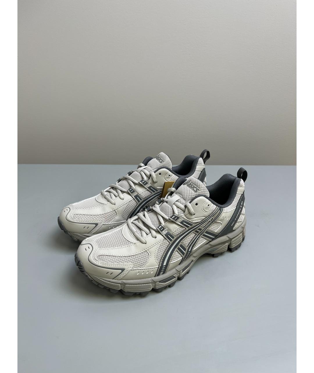 ASICS Бежевые текстильные низкие кроссовки / кеды, фото 2