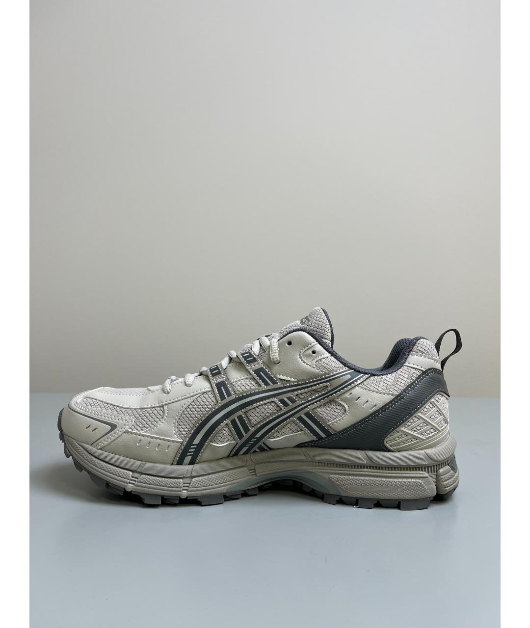 ASICS Бежевые текстильные низкие кроссовки / кеды, фото 7