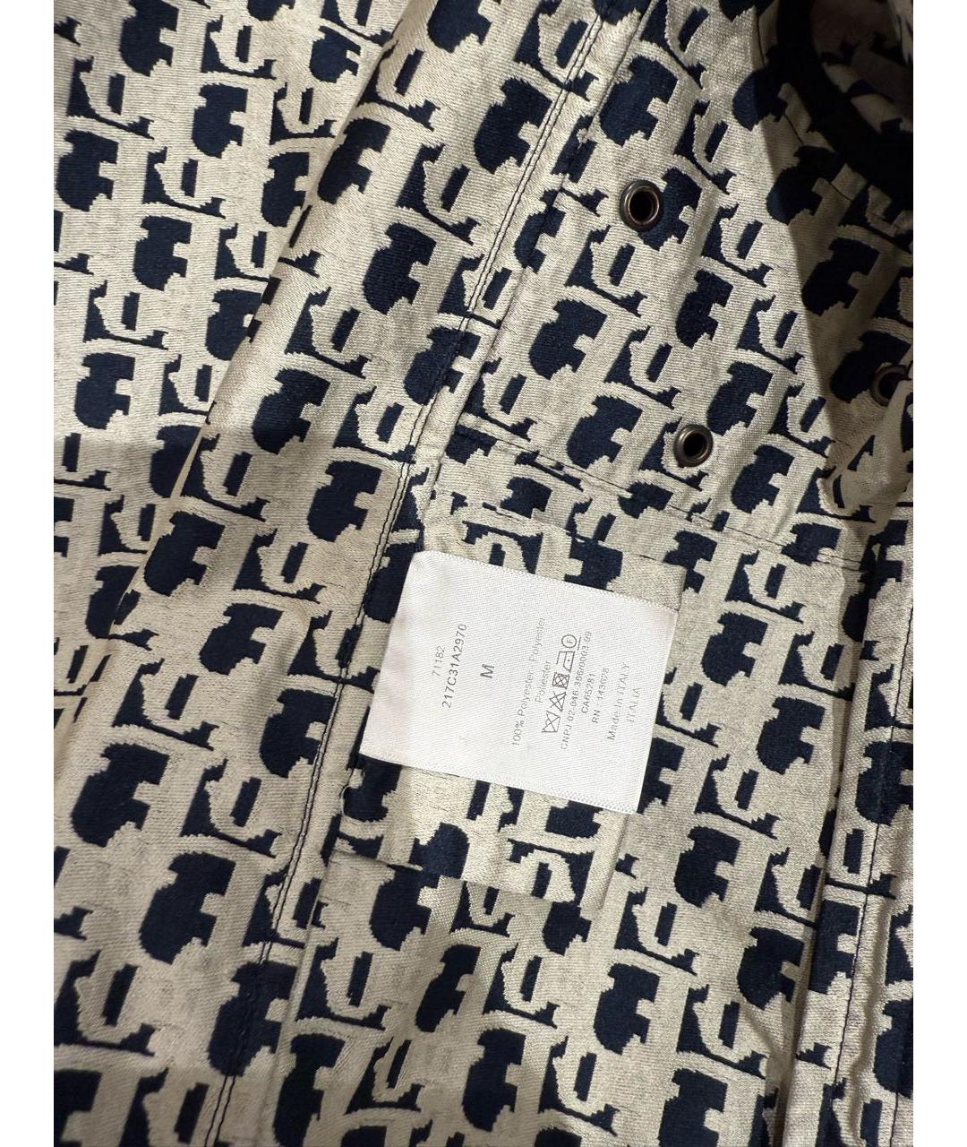 CHRISTIAN DIOR Темно-синяя полиэстеровая куртка, фото 4