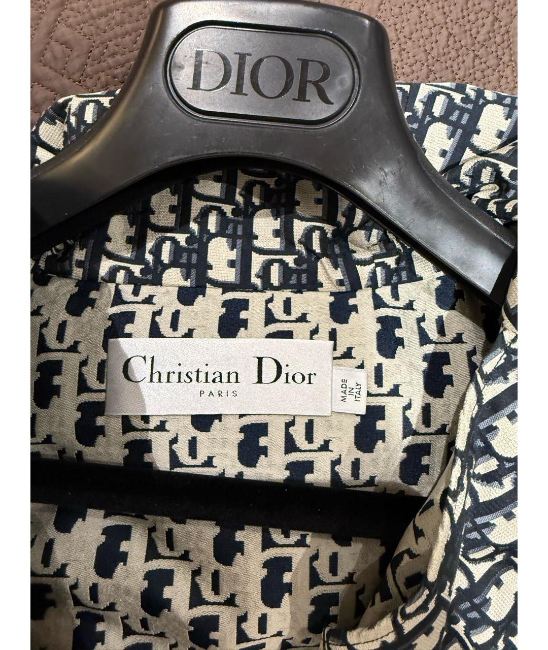 CHRISTIAN DIOR Темно-синяя полиэстеровая куртка, фото 3