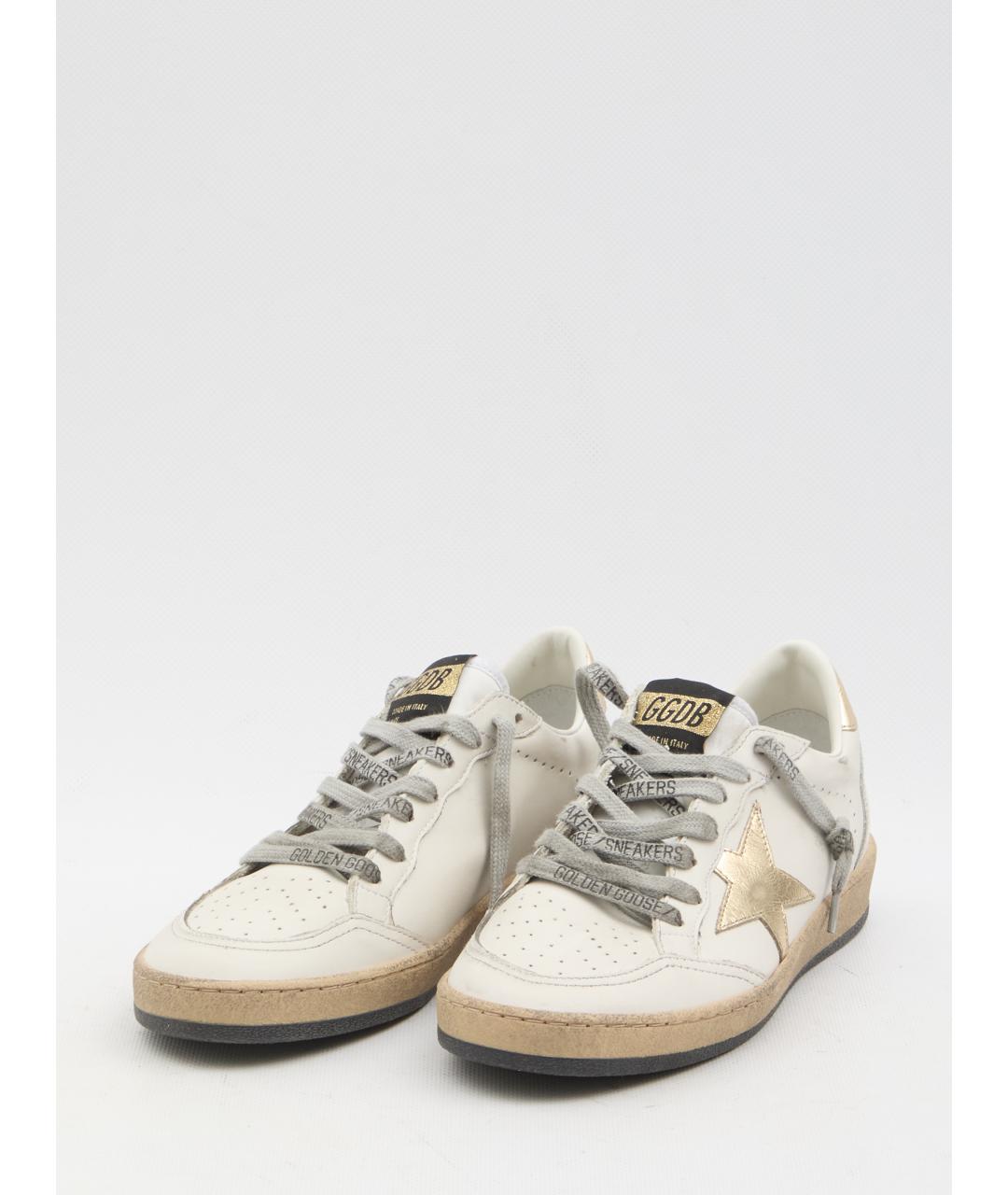 GOLDEN GOOSE DELUXE BRAND Белые кожаные кеды, фото 2