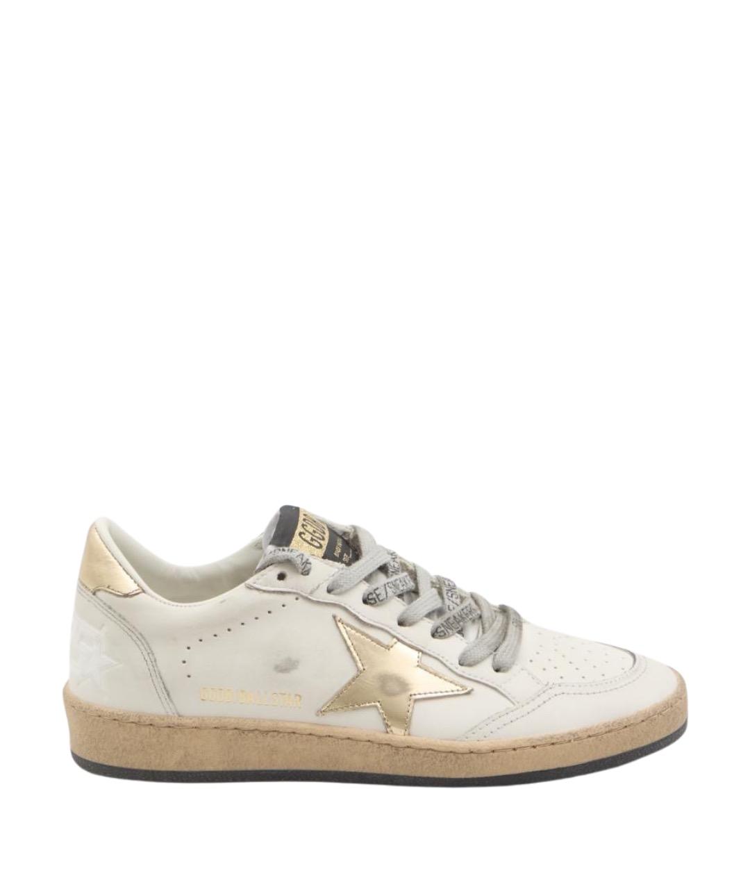 GOLDEN GOOSE DELUXE BRAND Белые кожаные кеды, фото 1