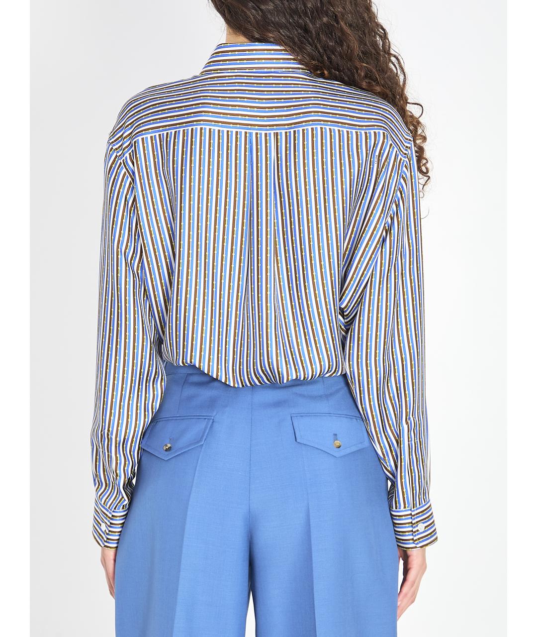 CELINE Мульти шелковая рубашка, фото 3