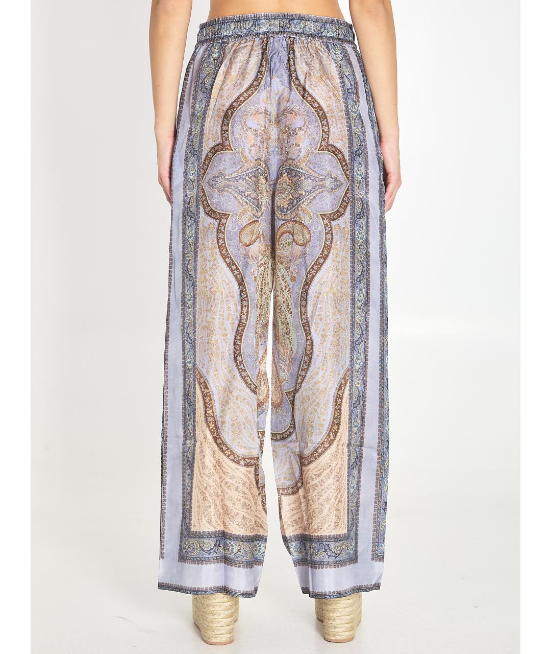 ZIMMERMANN Мульти шелковые прямые брюки, фото 5