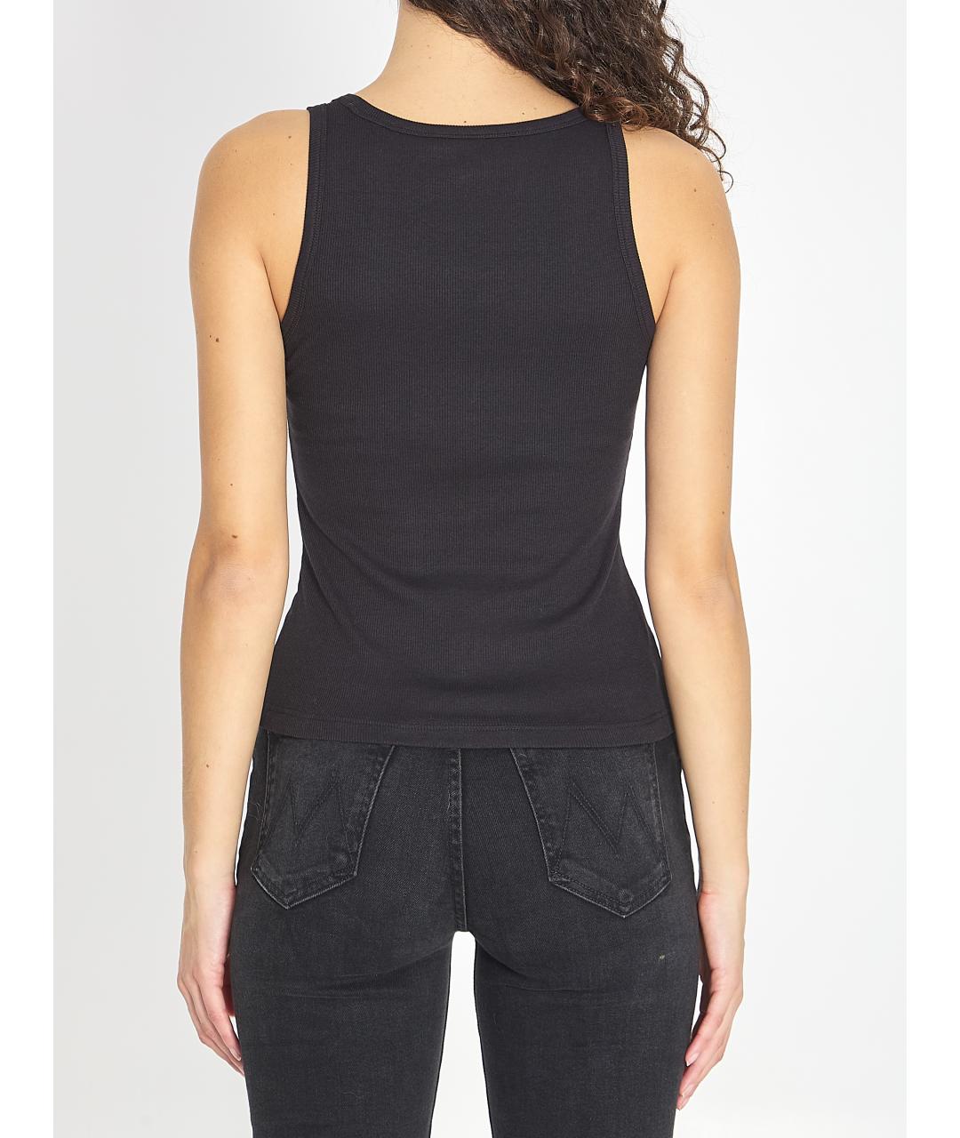 ALAIA Черная хлопковая майка, фото 5