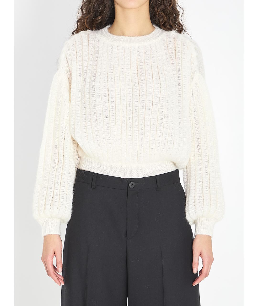 LOEWE Белый шерстяной джемпер / свитер, фото 2