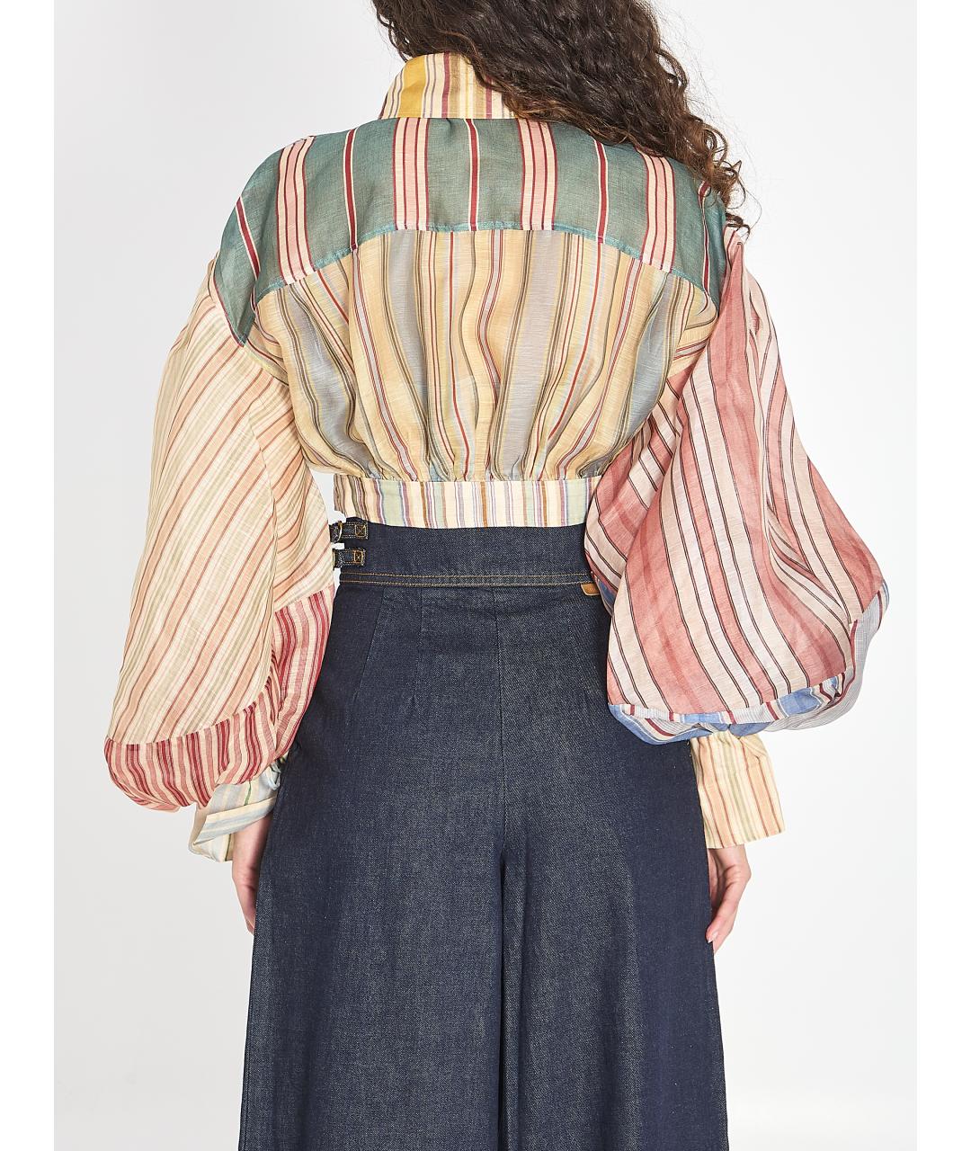 ZIMMERMANN Мульти льняная рубашка, фото 5