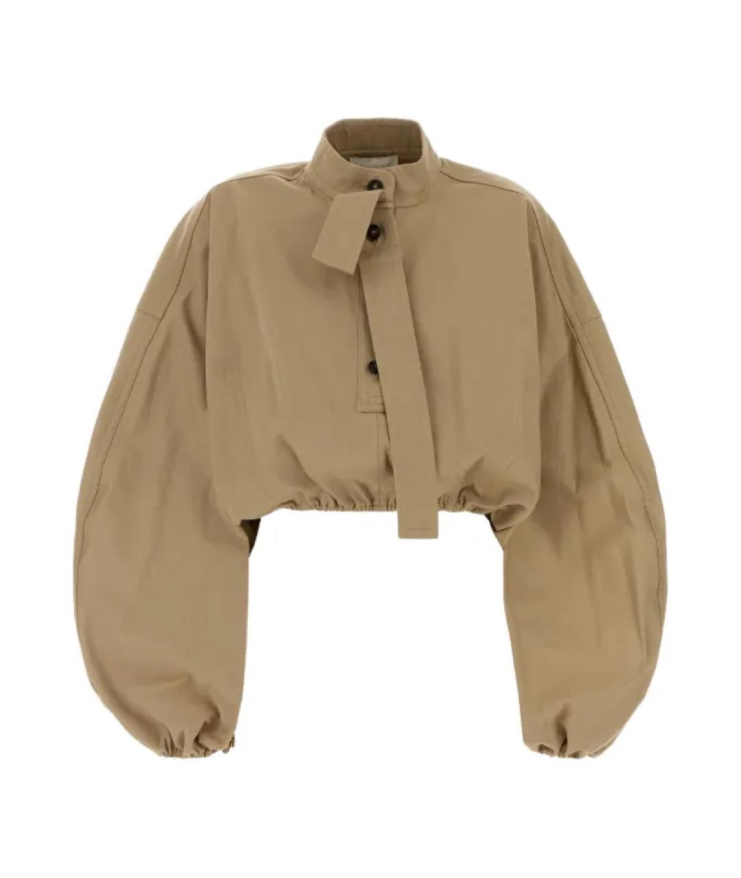 ZIMMERMANN Бежевая хлопковая рубашка, фото 1