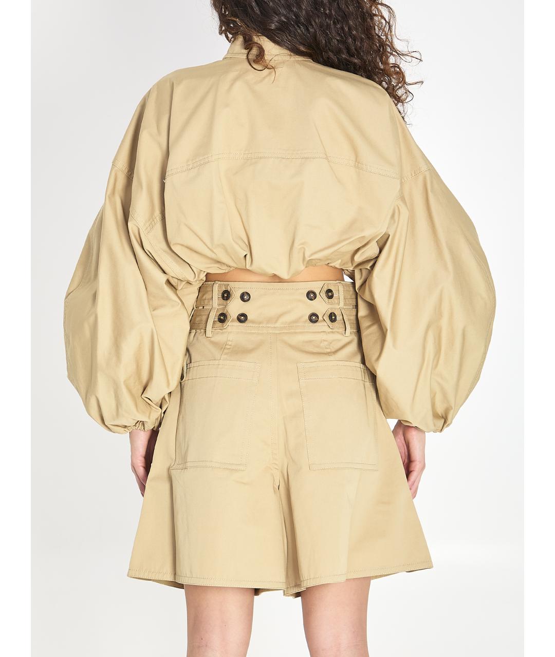 ZIMMERMANN Бежевая хлопковая рубашка, фото 5