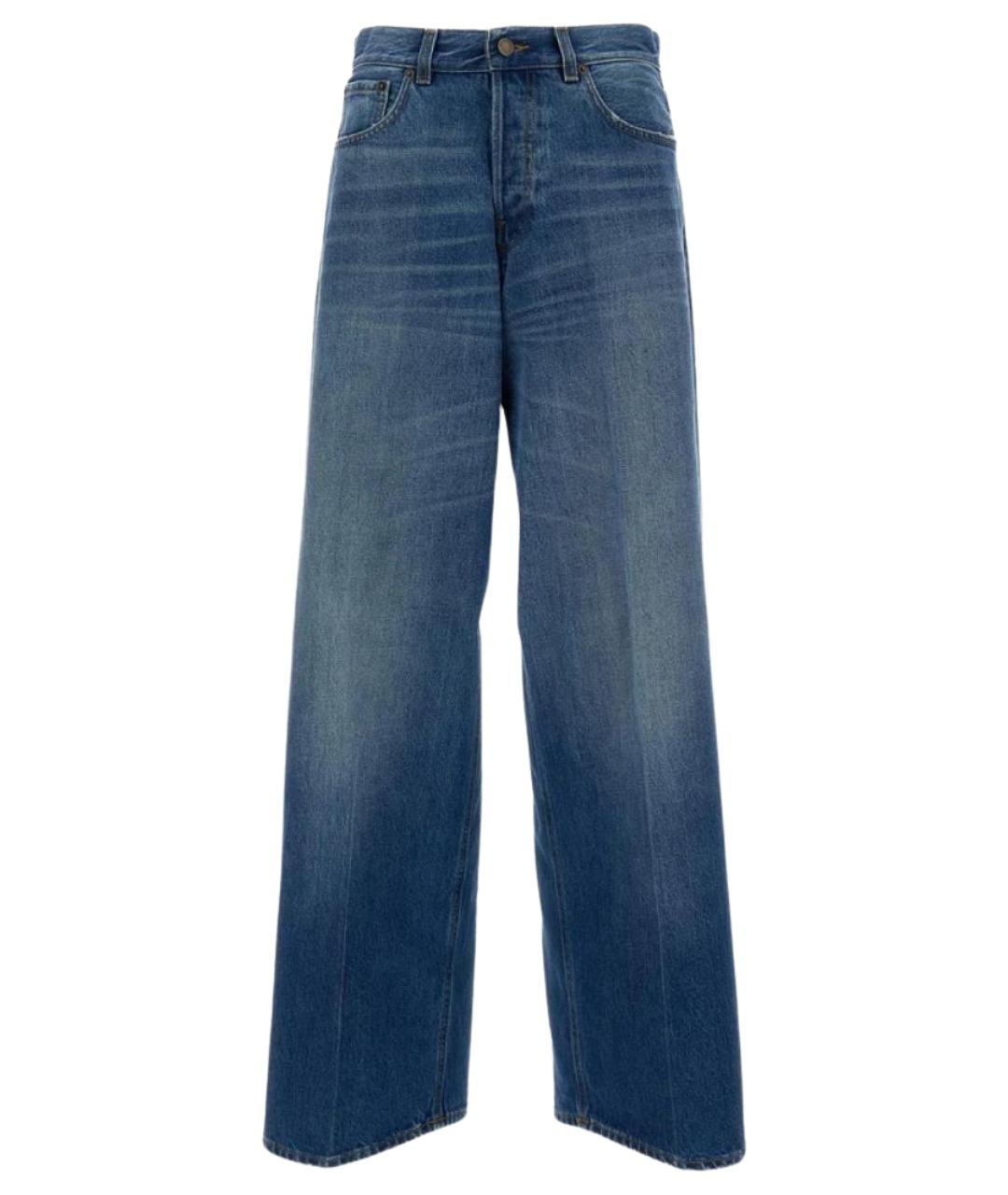 HAIKURE Синие хлопковые джинсы клеш, фото 1