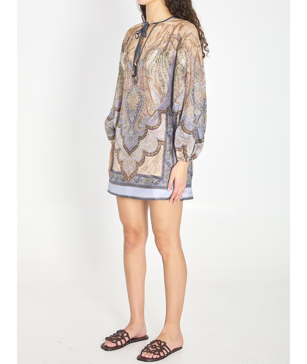 ZIMMERMANN Мульти шелковое платье, фото 3