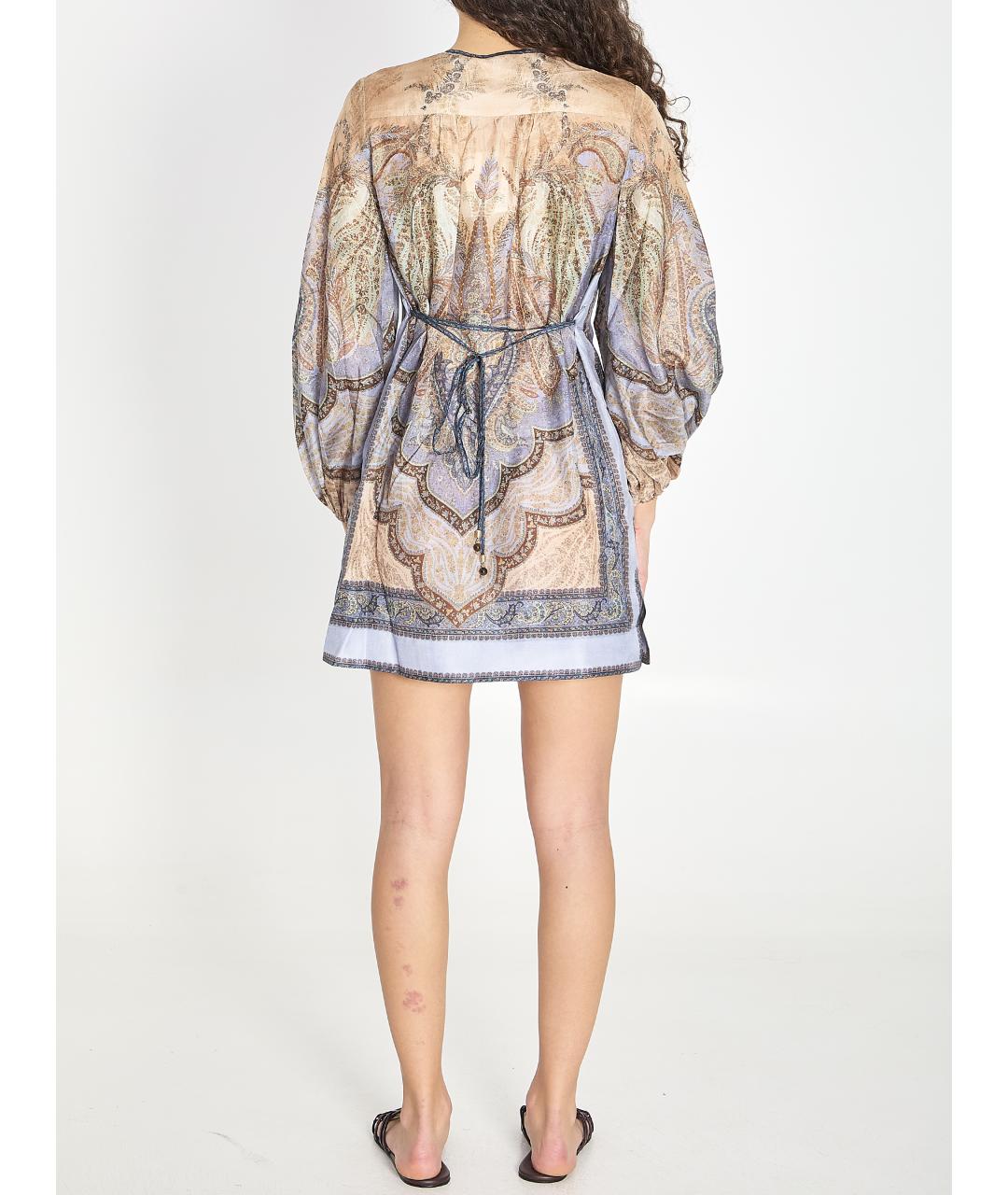 ZIMMERMANN Мульти шелковое платье, фото 5