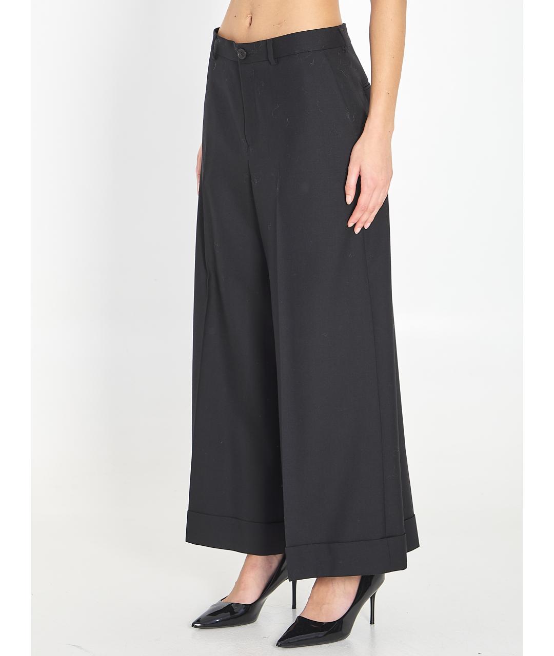 CELINE Черные шерстяные брюки широкие, фото 3