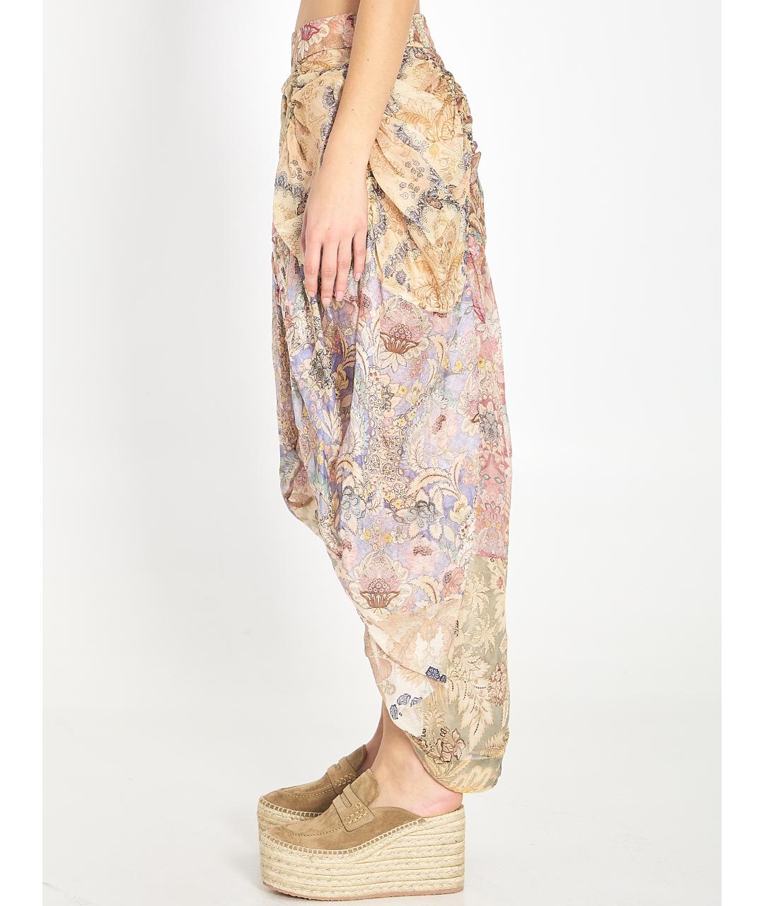 ZIMMERMANN Мульти льняная юбка миди, фото 3