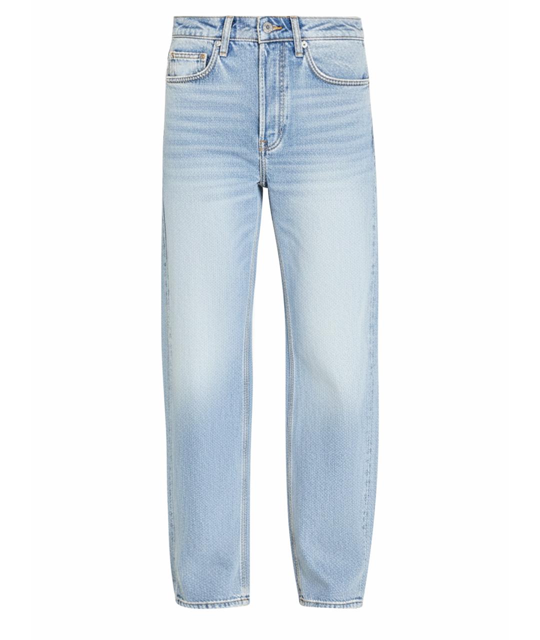 ALEXANDER WANG Голубые хлопковые прямые джинсы, фото 1