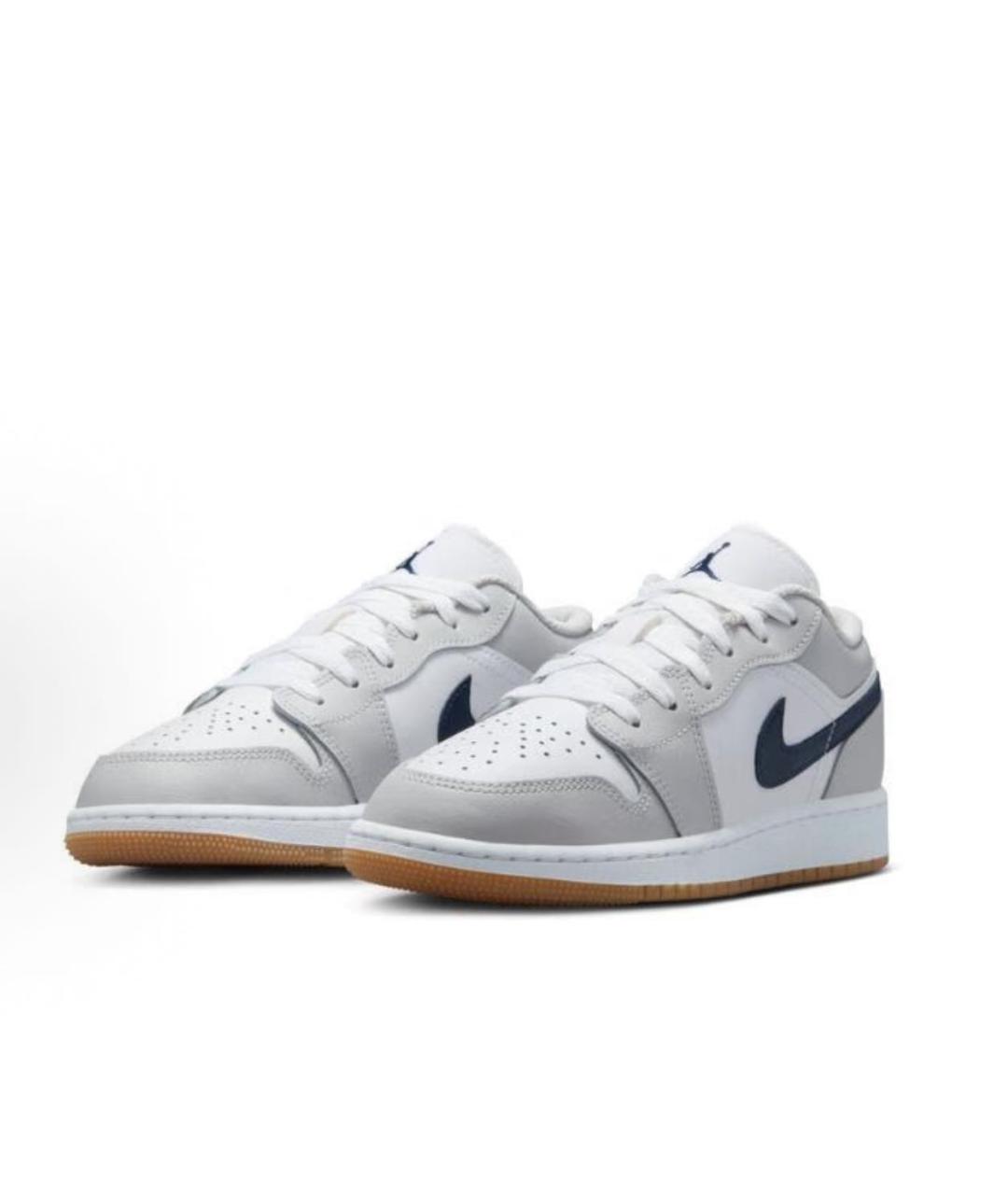 JORDAN Серые кожаные кроссовки, фото 2