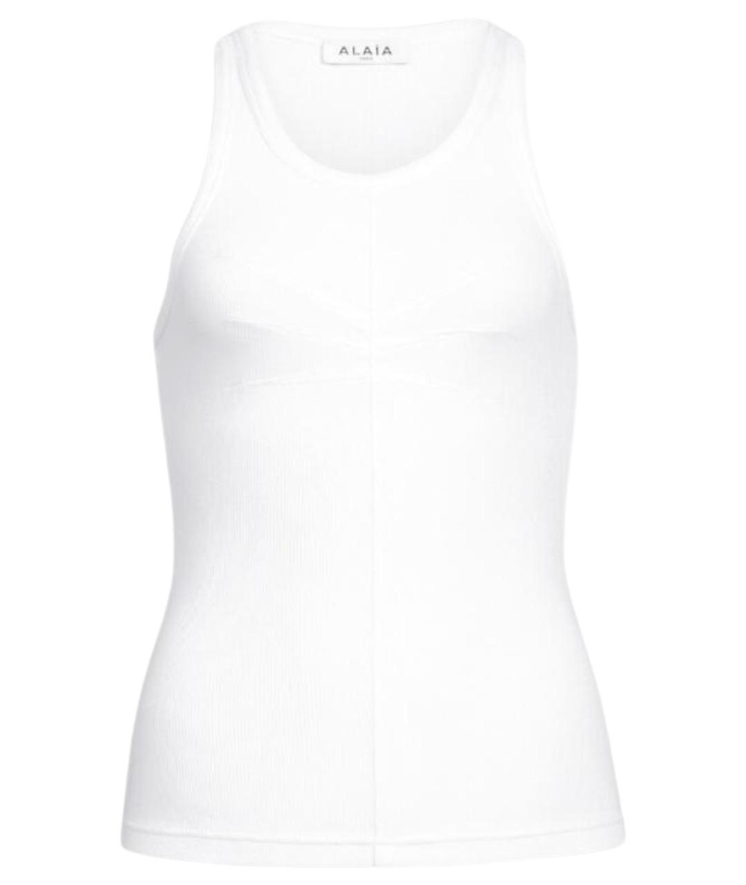 ALAIA Белая хлопковая майка, фото 1