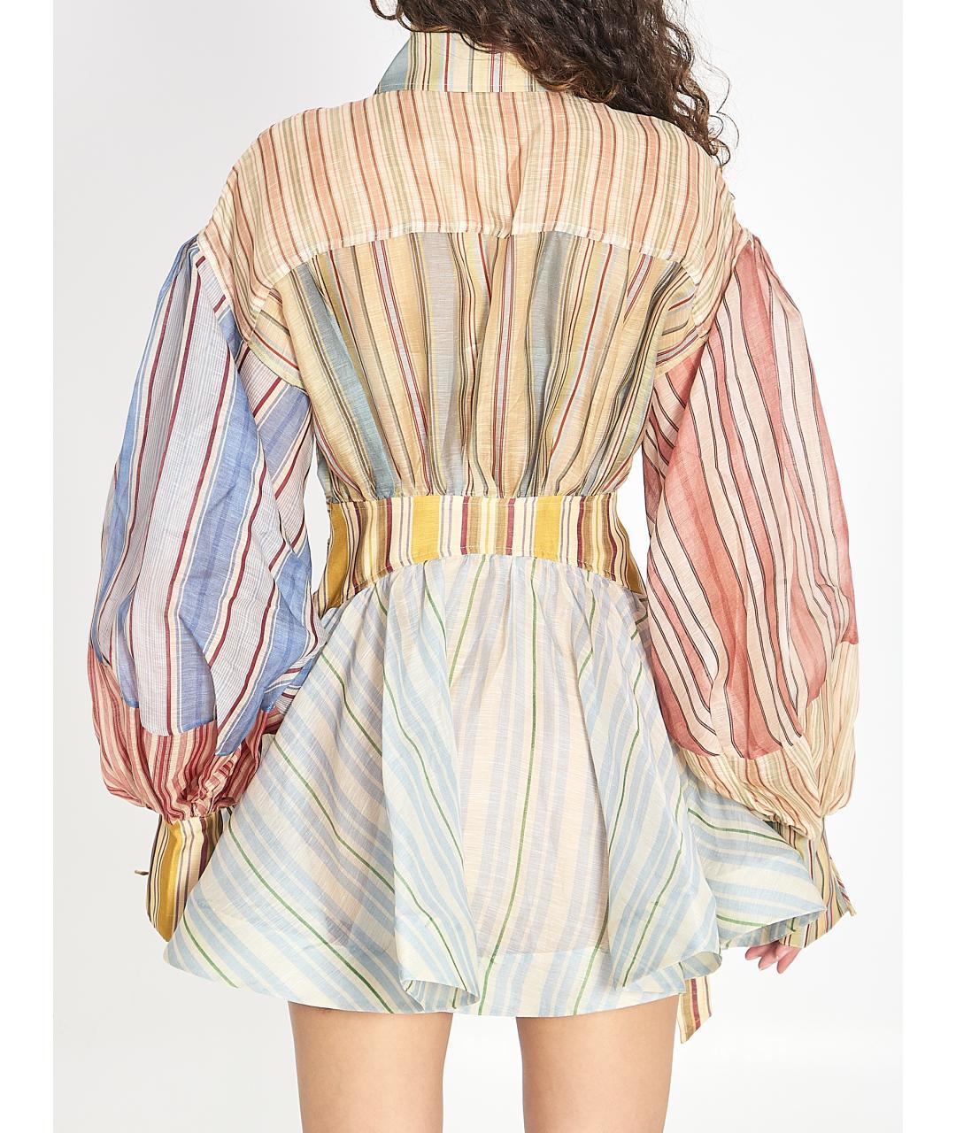 ZIMMERMANN Мульти льняное платье, фото 5