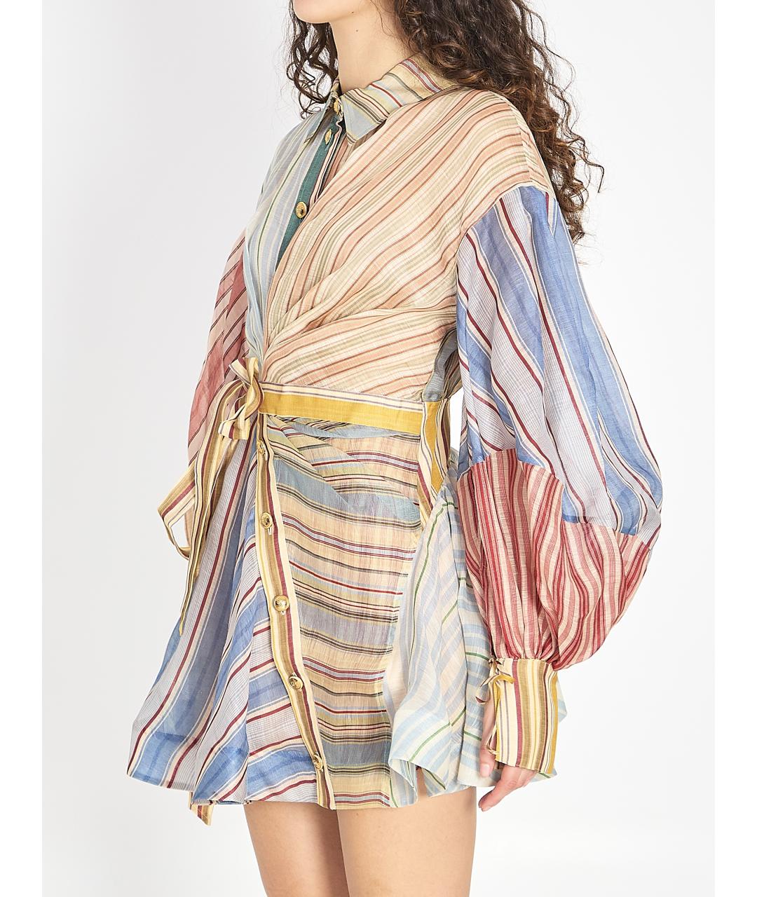 ZIMMERMANN Мульти льняное платье, фото 3