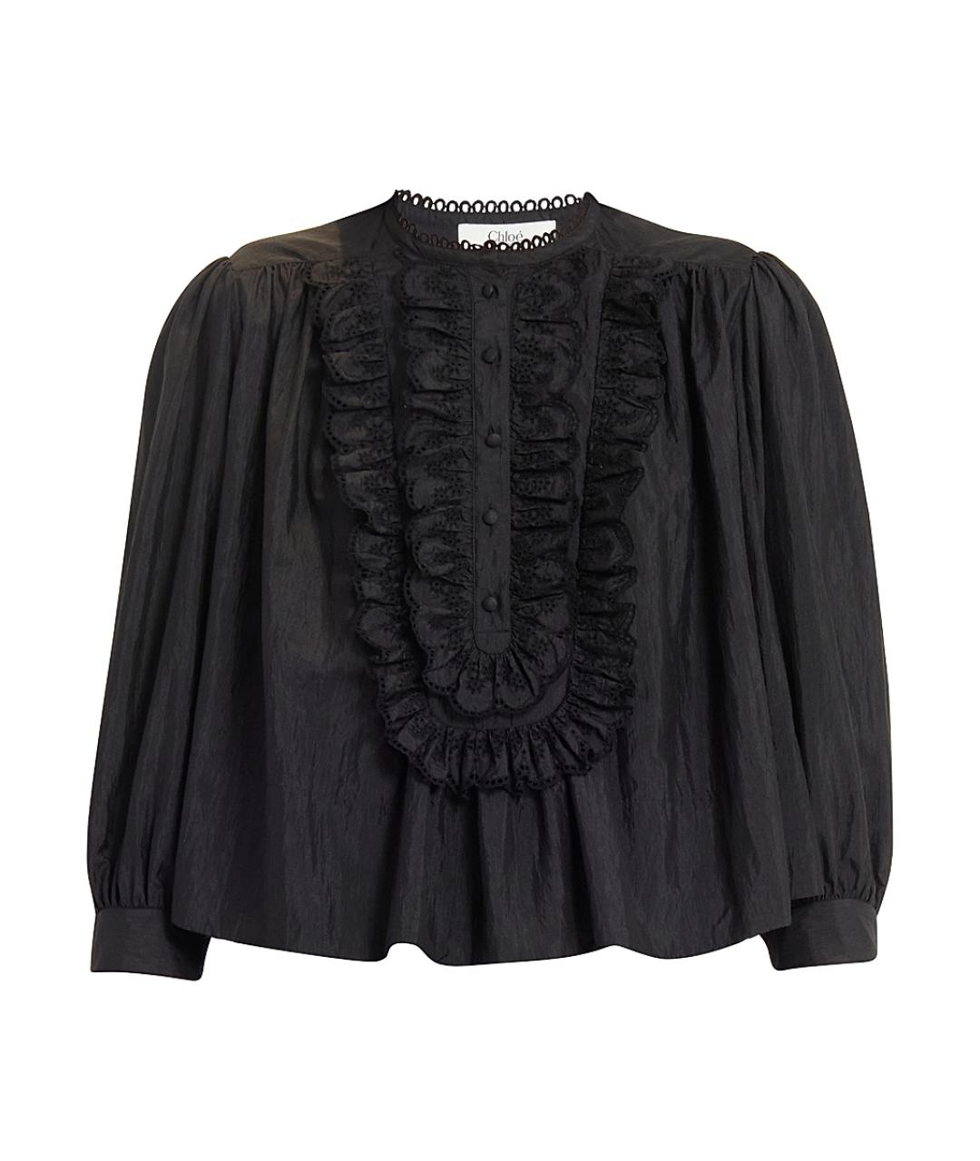 CHLOE Черная полиамидовая рубашка, фото 1