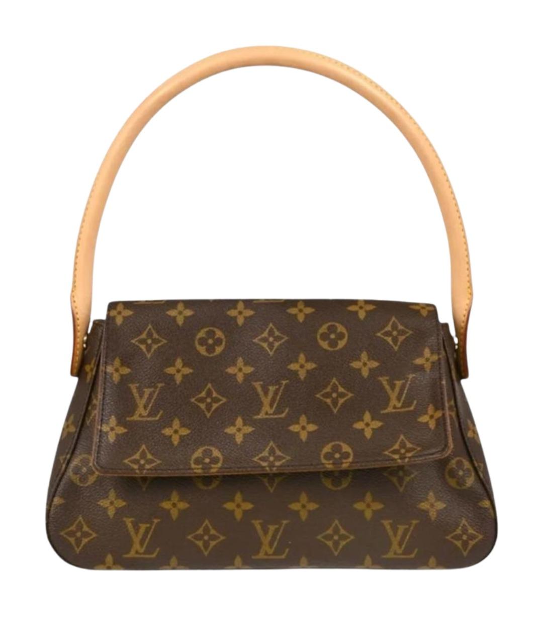 LOUIS VUITTON Коричневая сумка с короткими ручками, фото 1
