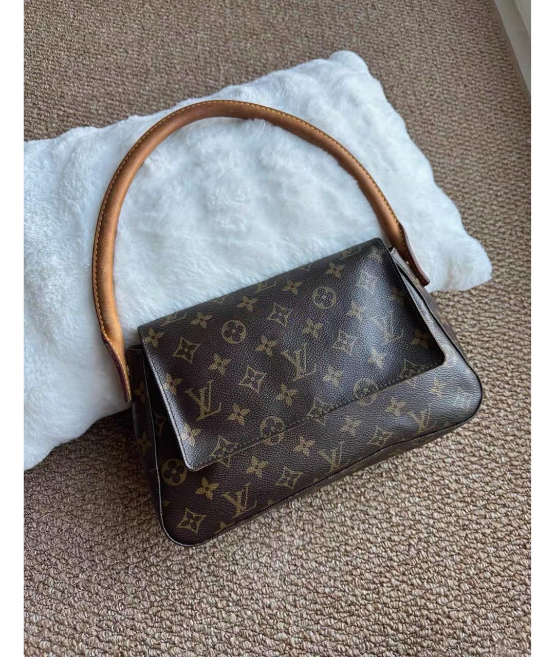 LOUIS VUITTON Коричневая сумка с короткими ручками, фото 2