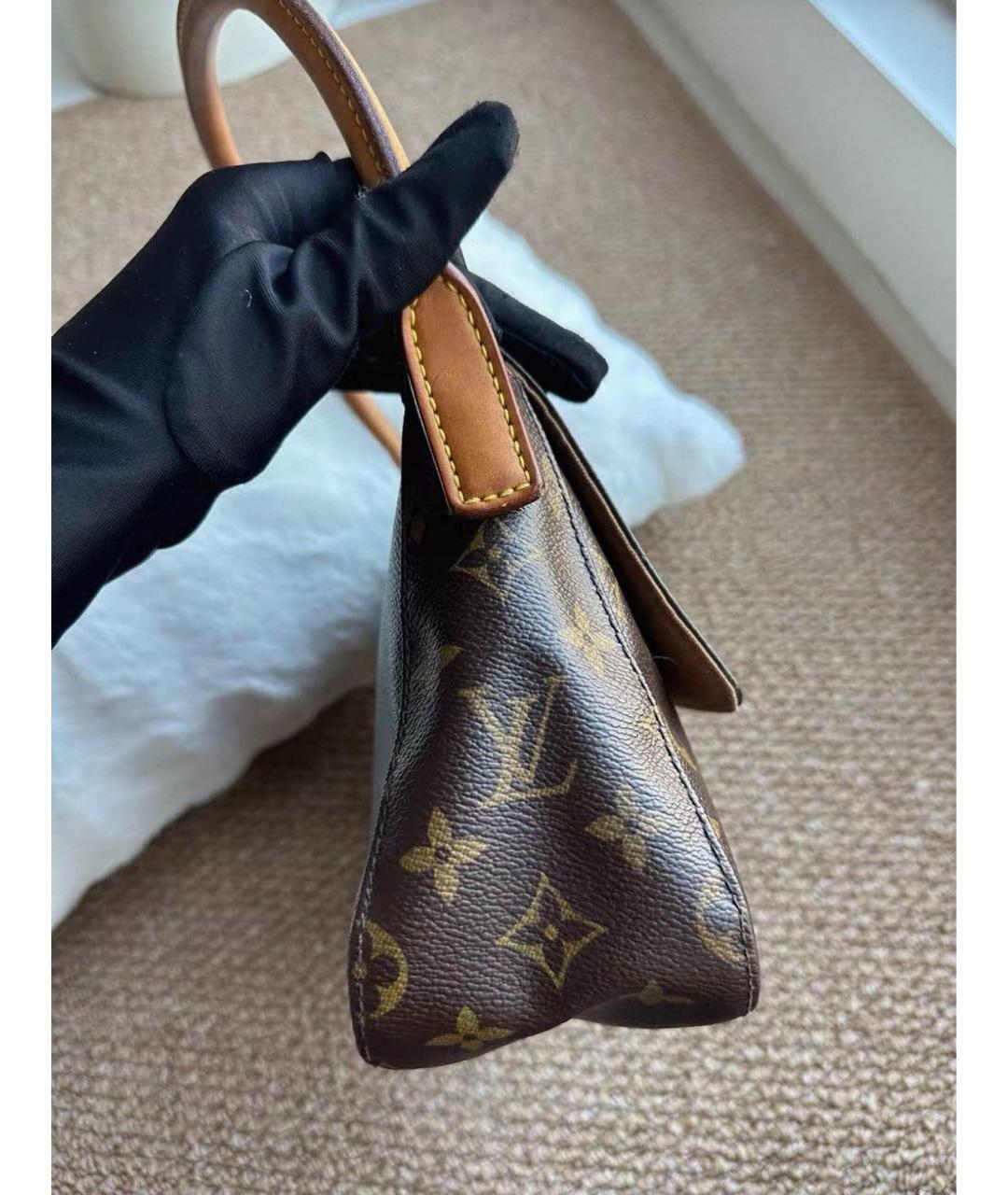 LOUIS VUITTON Коричневая сумка с короткими ручками, фото 6