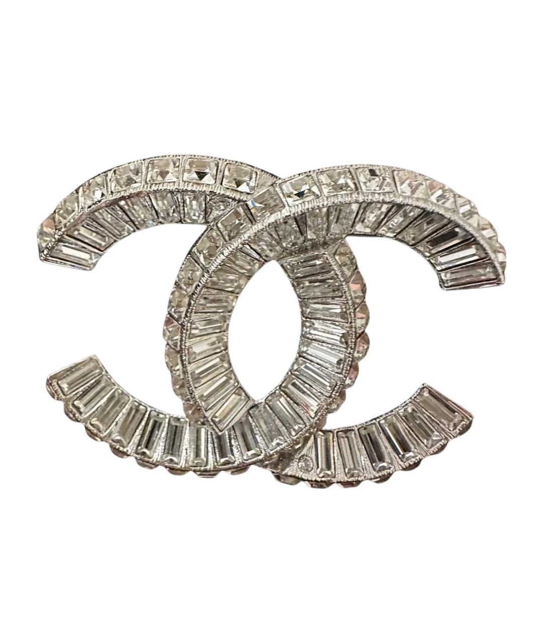 CHANEL Серебряная металлическая булавка / брошь, фото 1