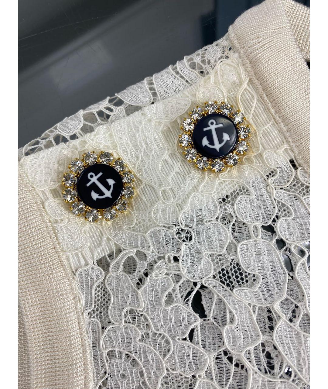 DOLCE&GABBANA Белая вискозная блузы, фото 3