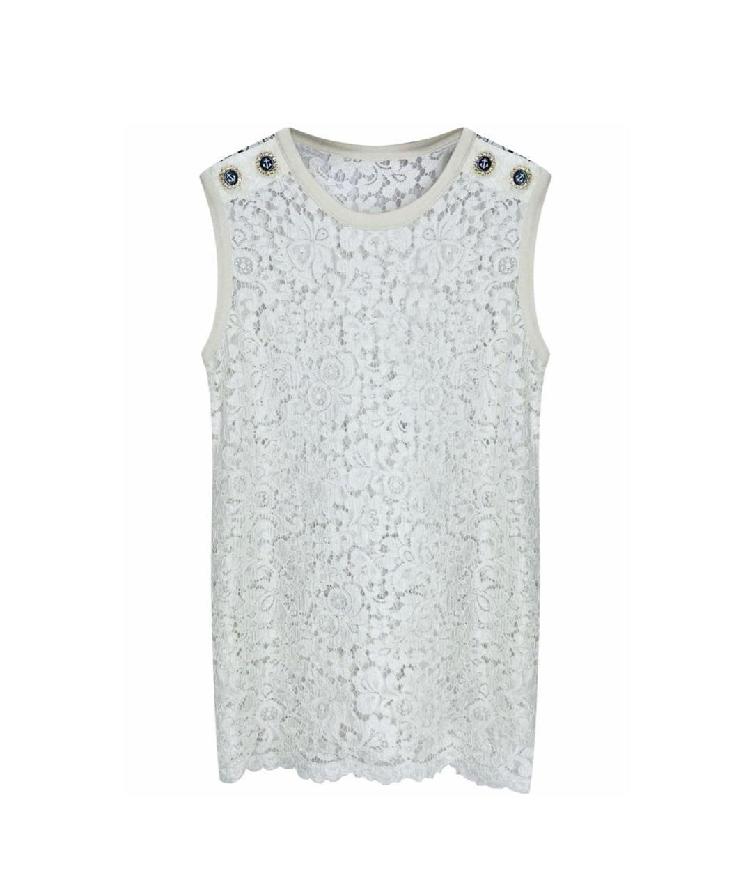 DOLCE&GABBANA Белая вискозная блузы, фото 1