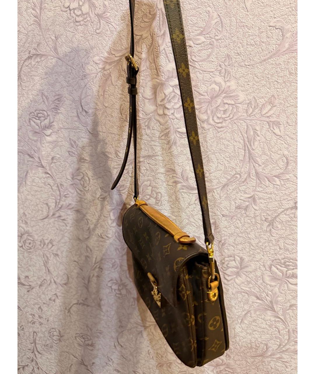LOUIS VUITTON Коричневая сумка через плечо, фото 2
