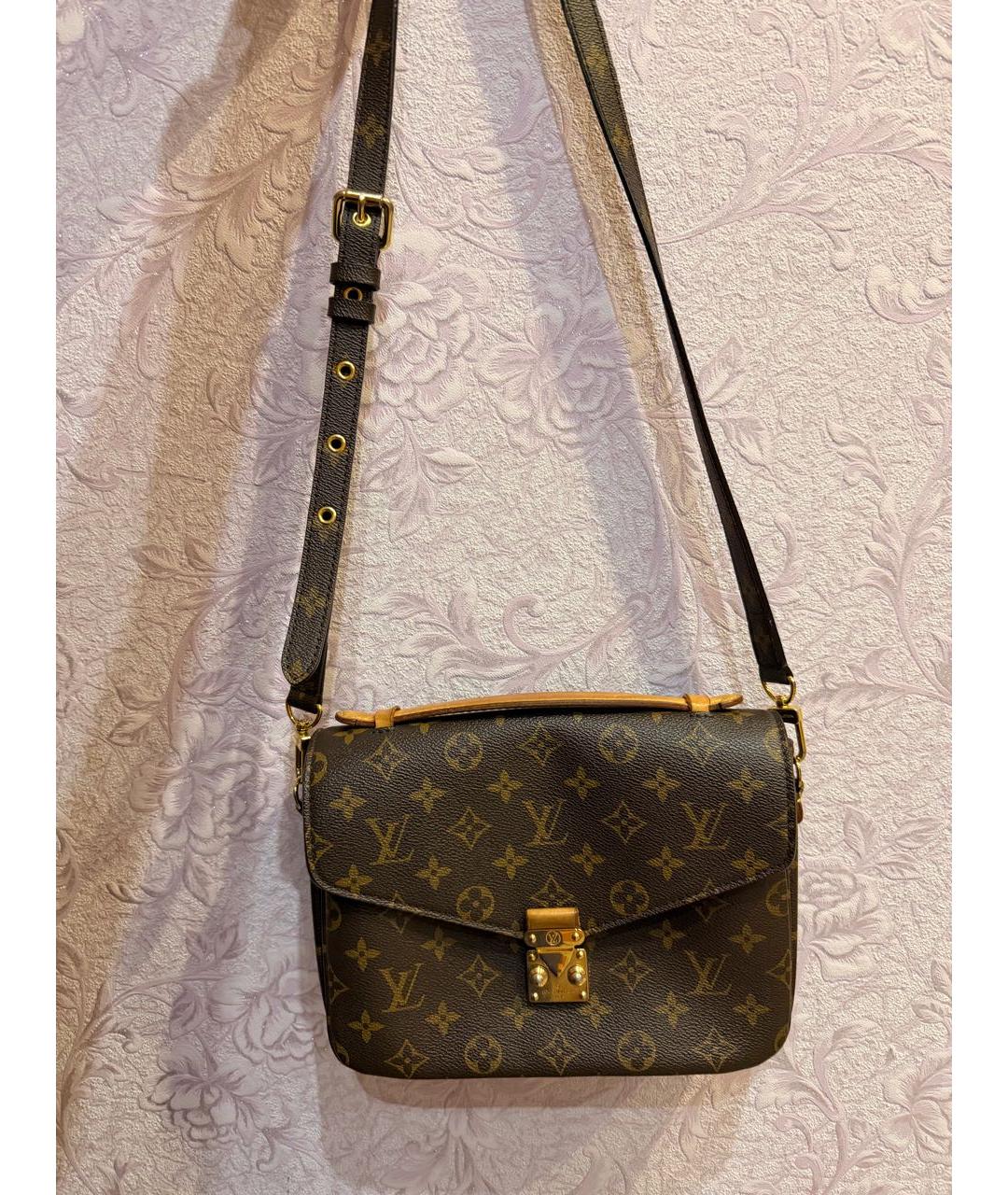 LOUIS VUITTON Коричневая сумка через плечо, фото 9