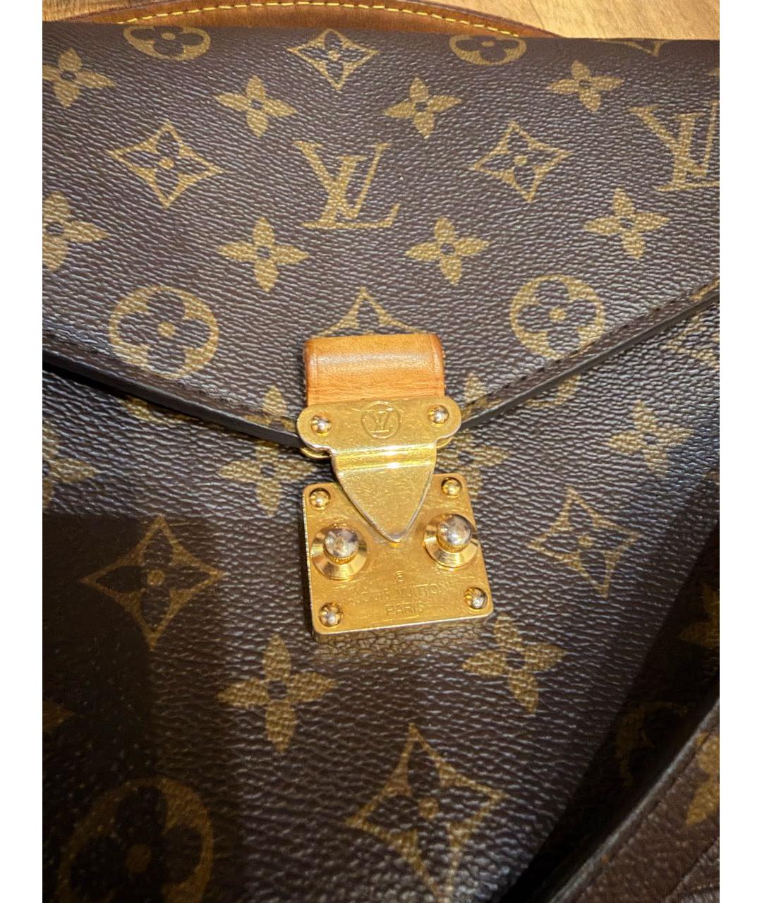 LOUIS VUITTON Коричневая сумка через плечо, фото 6