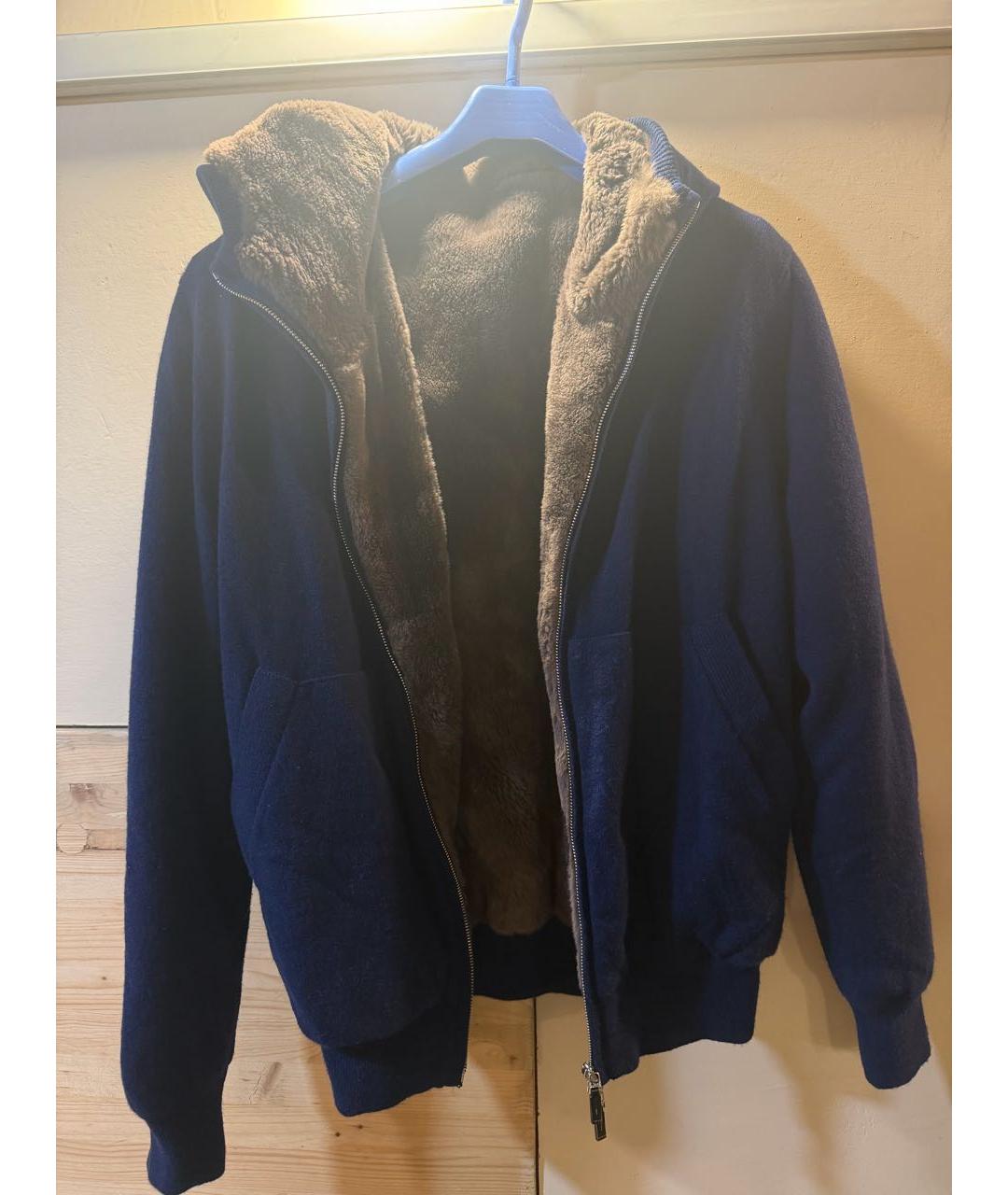 SVEVO Темно-синяя кашемировая куртка, фото 7