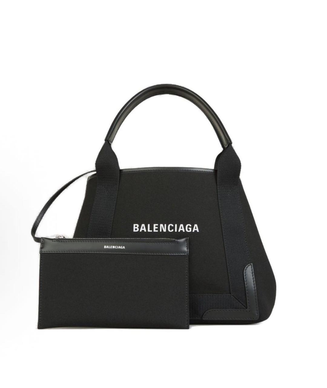 BALENCIAGA Черная кожаная сумка с короткими ручками, фото 3