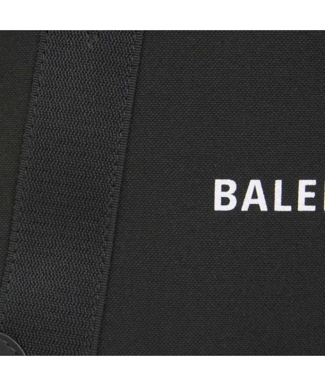 BALENCIAGA Черная кожаная сумка с короткими ручками, фото 7