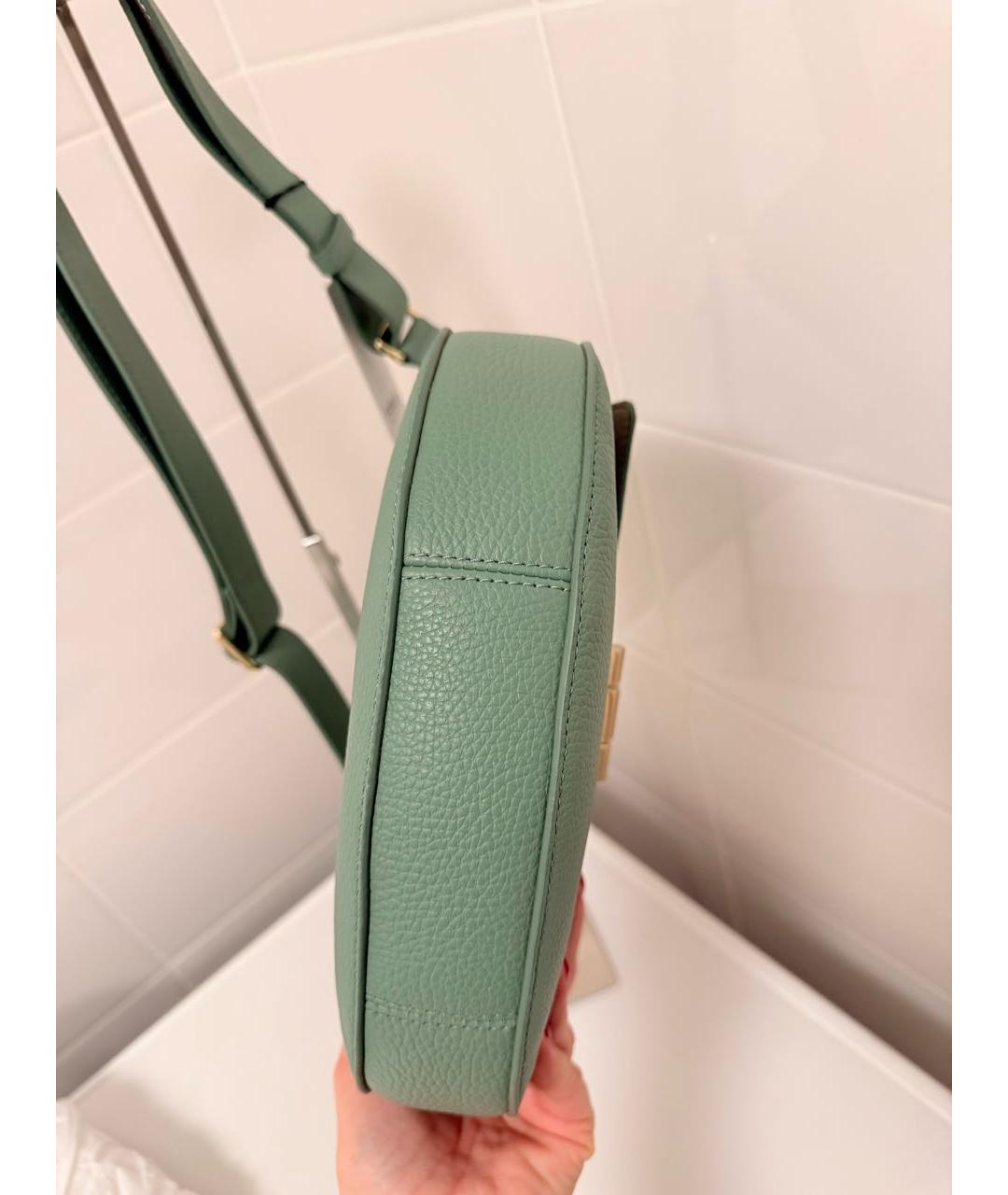 FURLA Зеленая кожаная сумка через плечо, фото 3