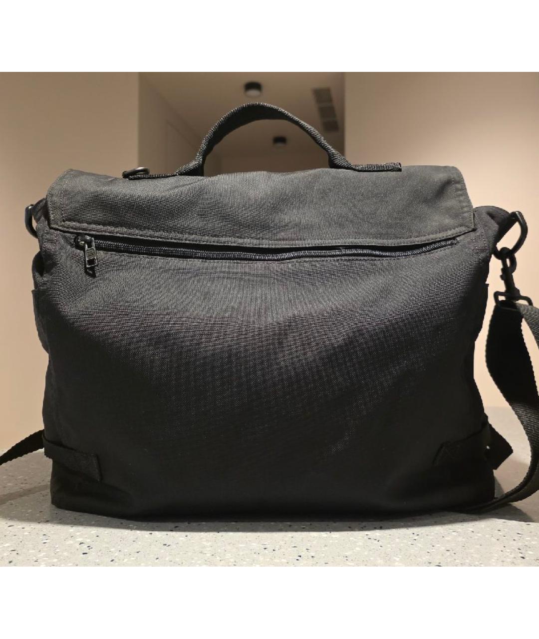 BALENCIAGA Черная синтетическая сумка тоут, фото 5