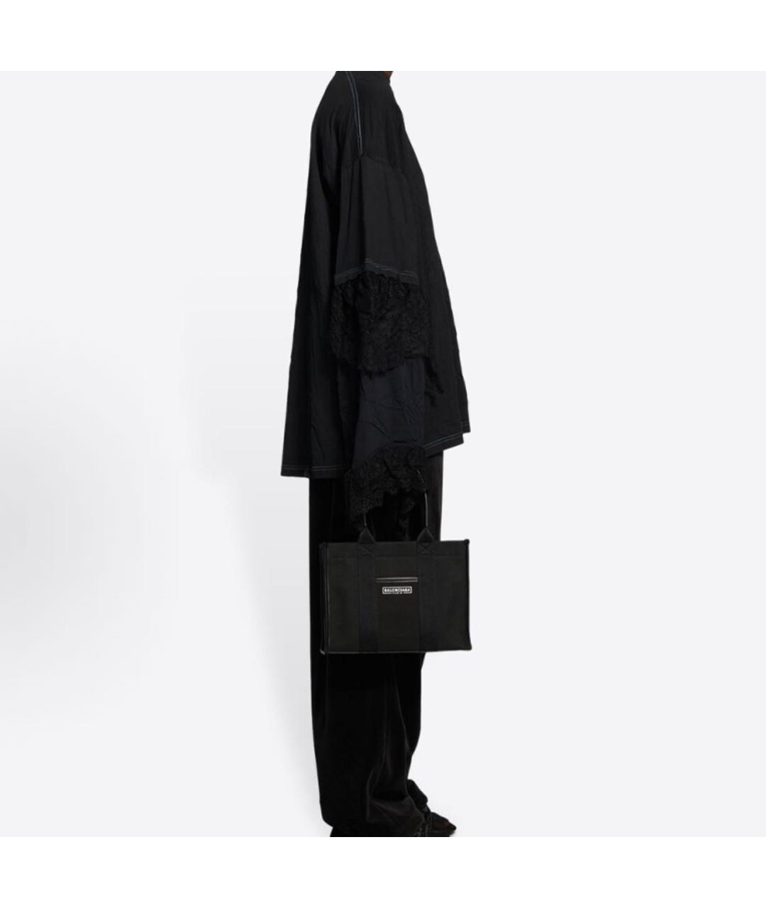 BALENCIAGA Черная кожаная сумка с короткими ручками, фото 6