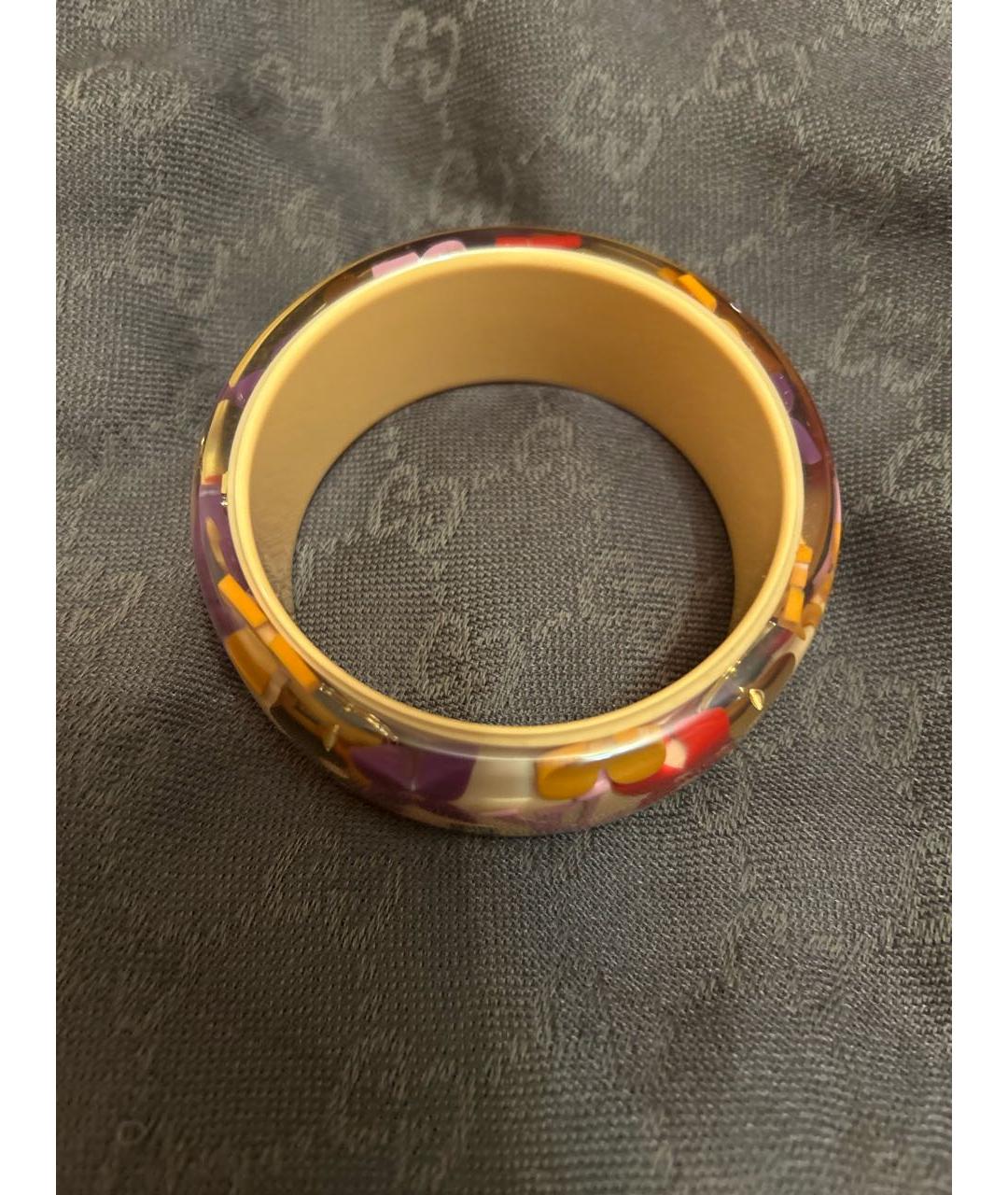 LOUIS VUITTON Черный пластиковый браслет, фото 3