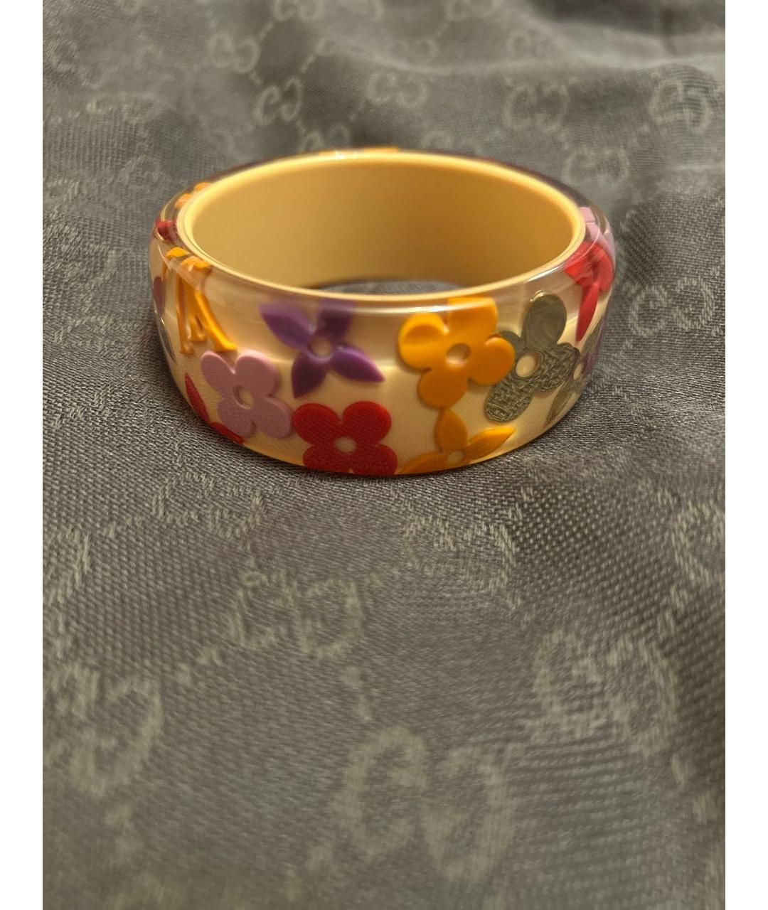 LOUIS VUITTON Черный пластиковый браслет, фото 5