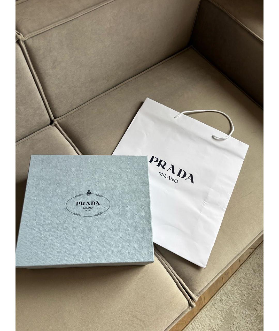 PRADA Черные неопреновые полусапоги, фото 5