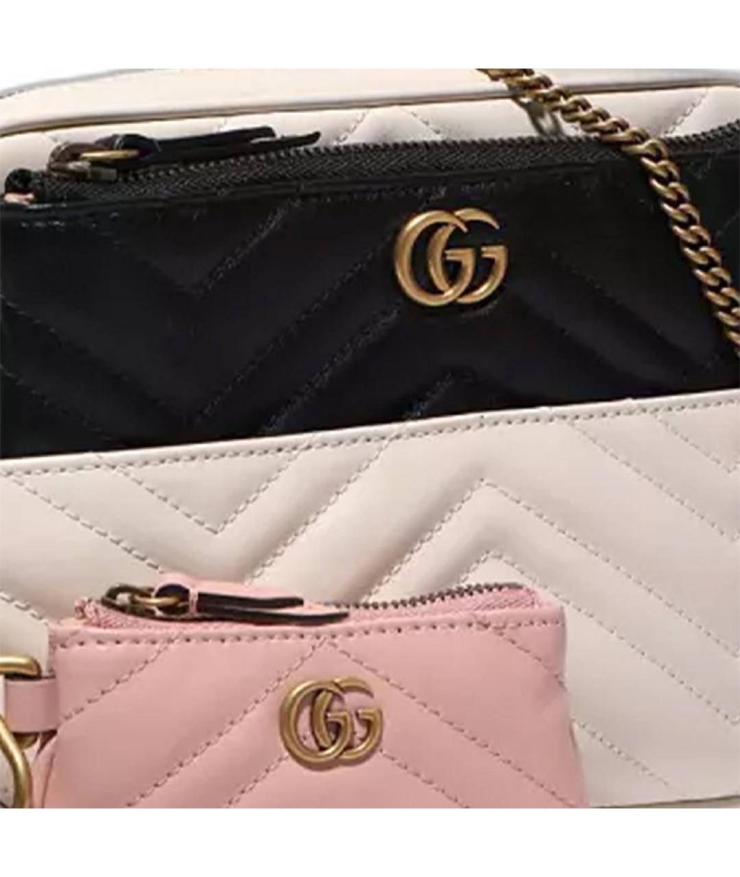 GUCCI Бежевая кожаная сумка через плечо, фото 5