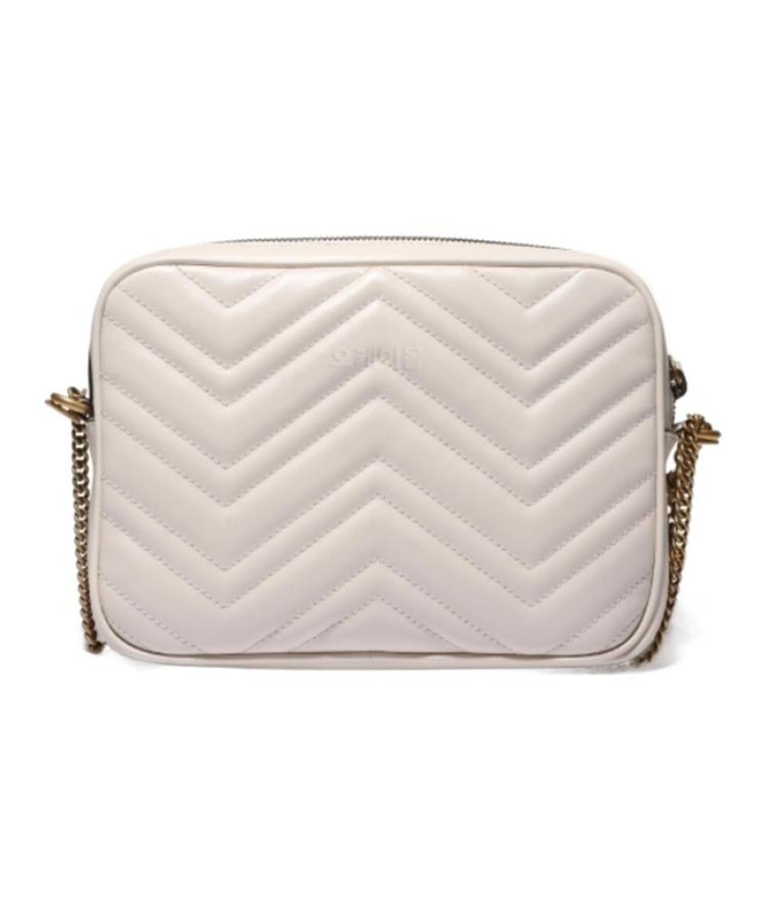 GUCCI Бежевая кожаная сумка через плечо, фото 3