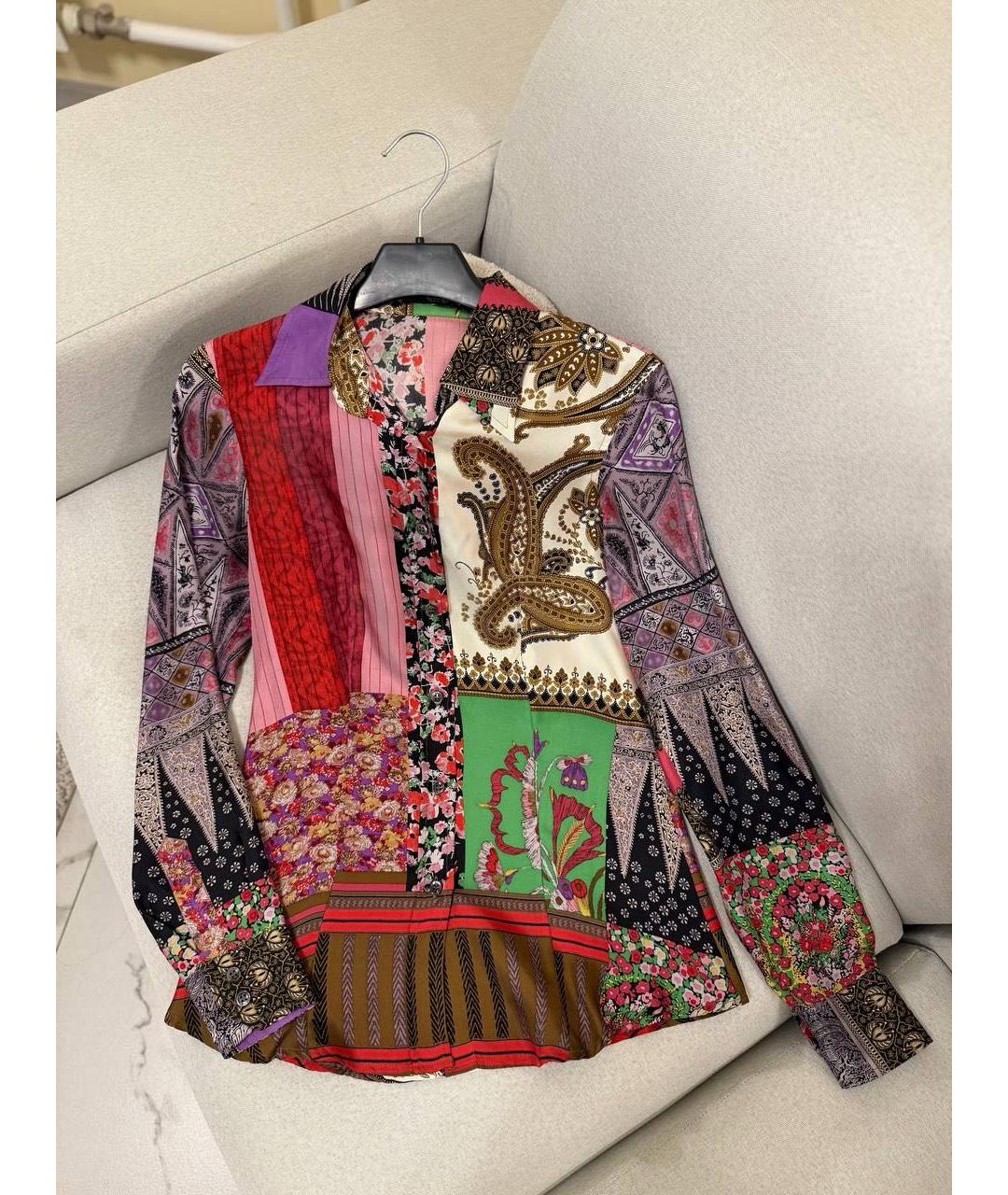 ETRO Мульти шелковая рубашка, фото 5