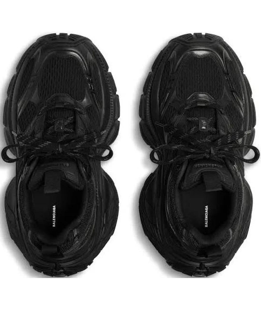 BALENCIAGA Черные текстильные высокие кроссовки / кеды, фото 2
