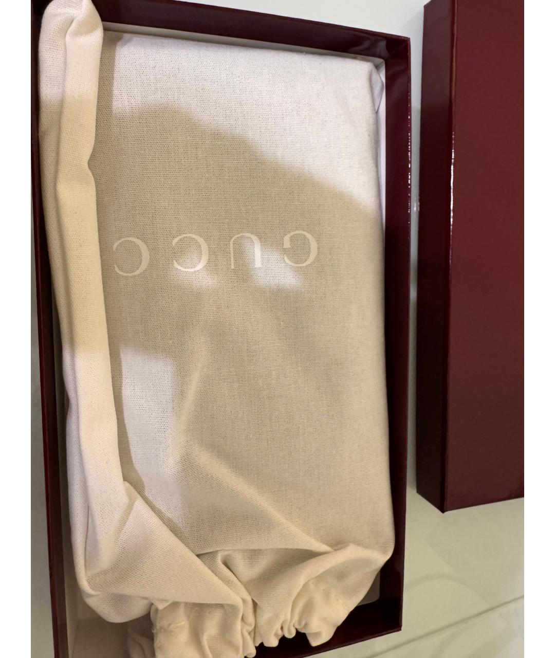 GUCCI Черный кожаный кошелек, фото 4