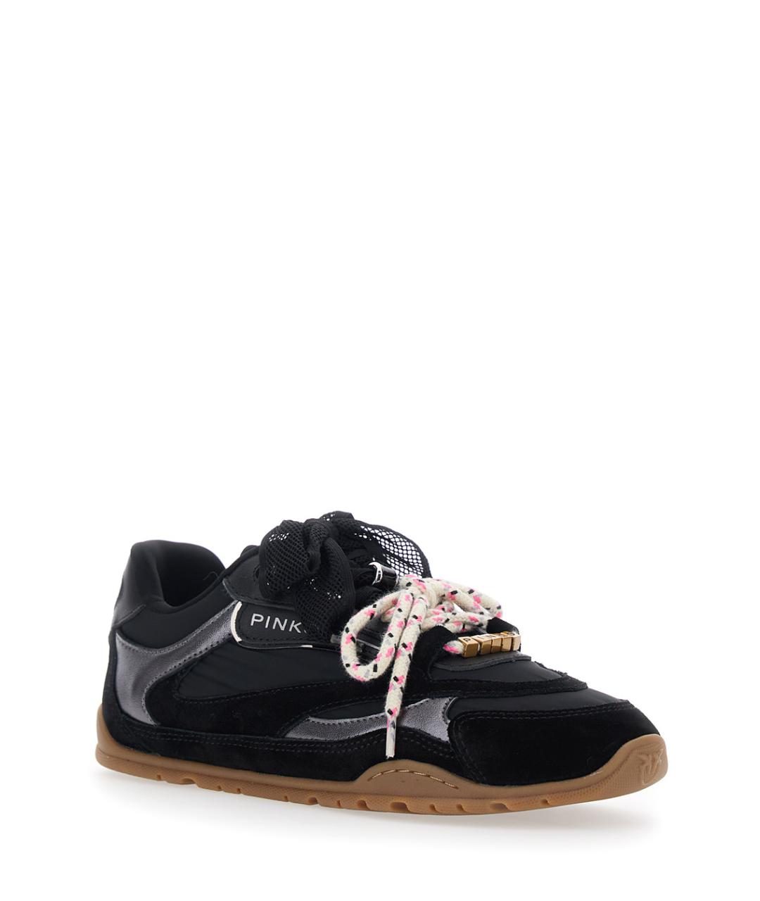 PINKO Черные замшевые кроссовки, фото 2