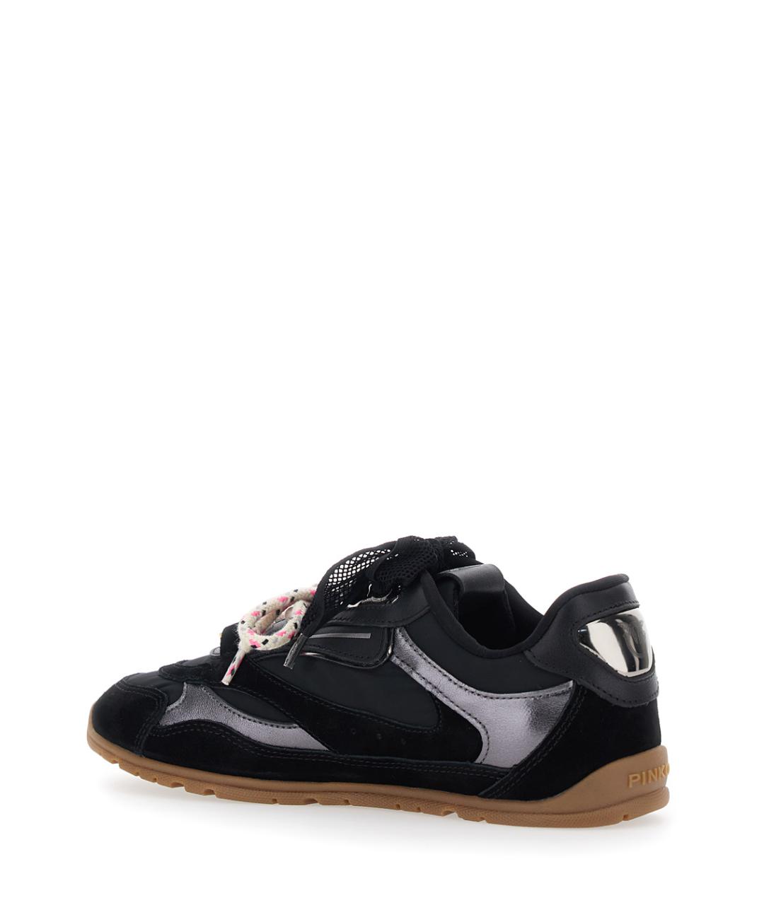 PINKO Черные замшевые кроссовки, фото 3